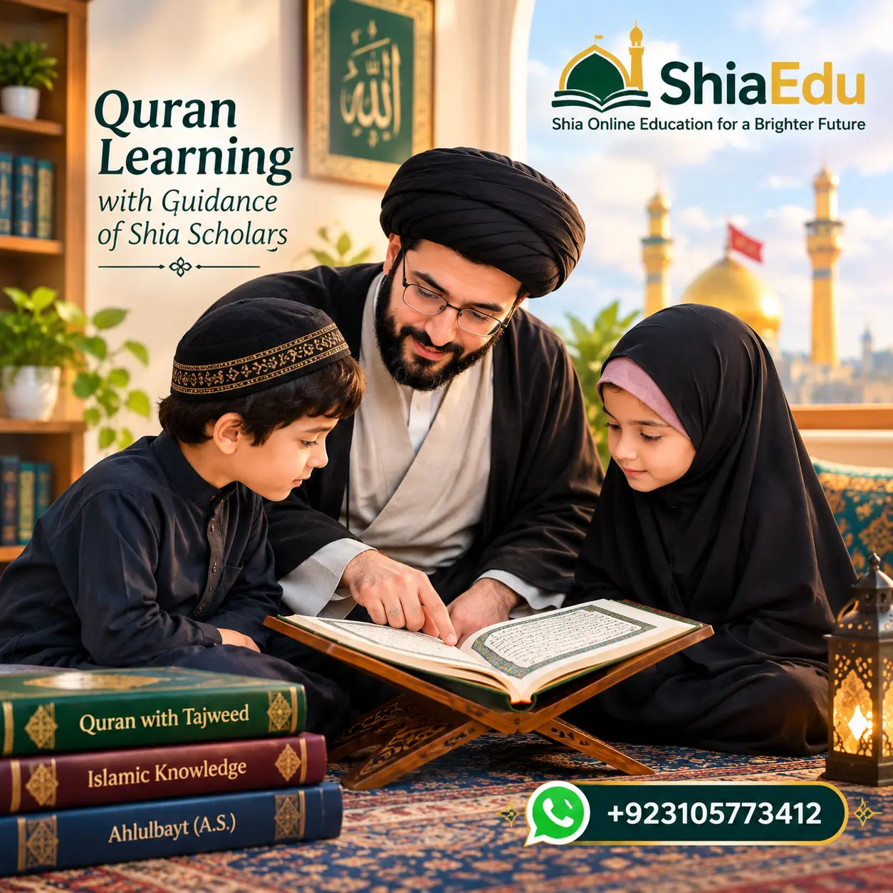 Live one-on-one Shia Quran classes online for kids and adults — certified Shia tutors teaching Quran with Tajweed via Zoom